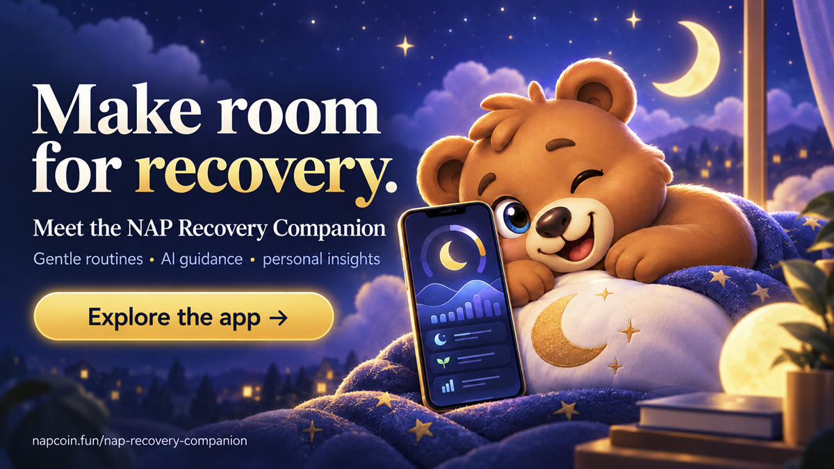 NAP Recovery Companion: Make room for recovery. Explore the app.
